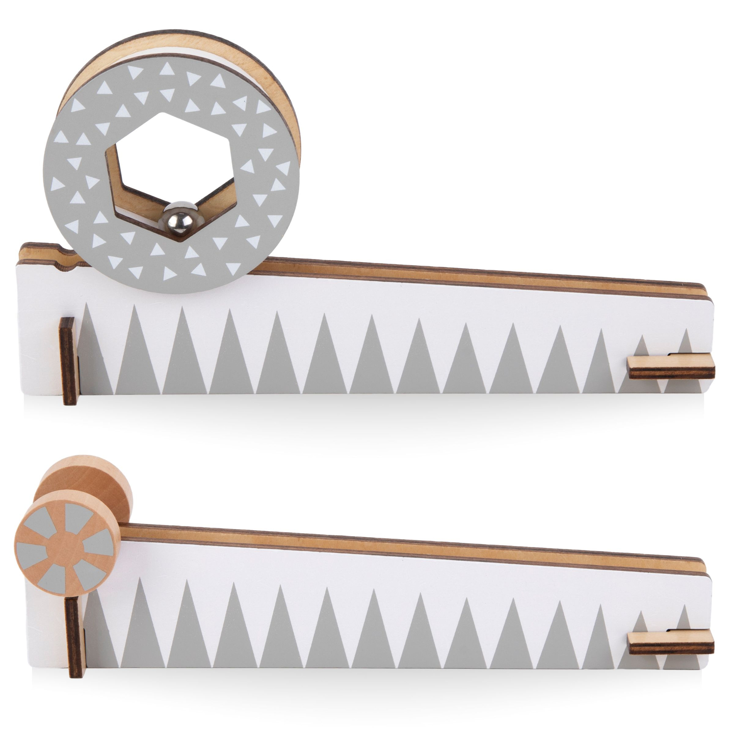 Blocuri de domino din lemn - cursă cu obstacole - 48 de elemente