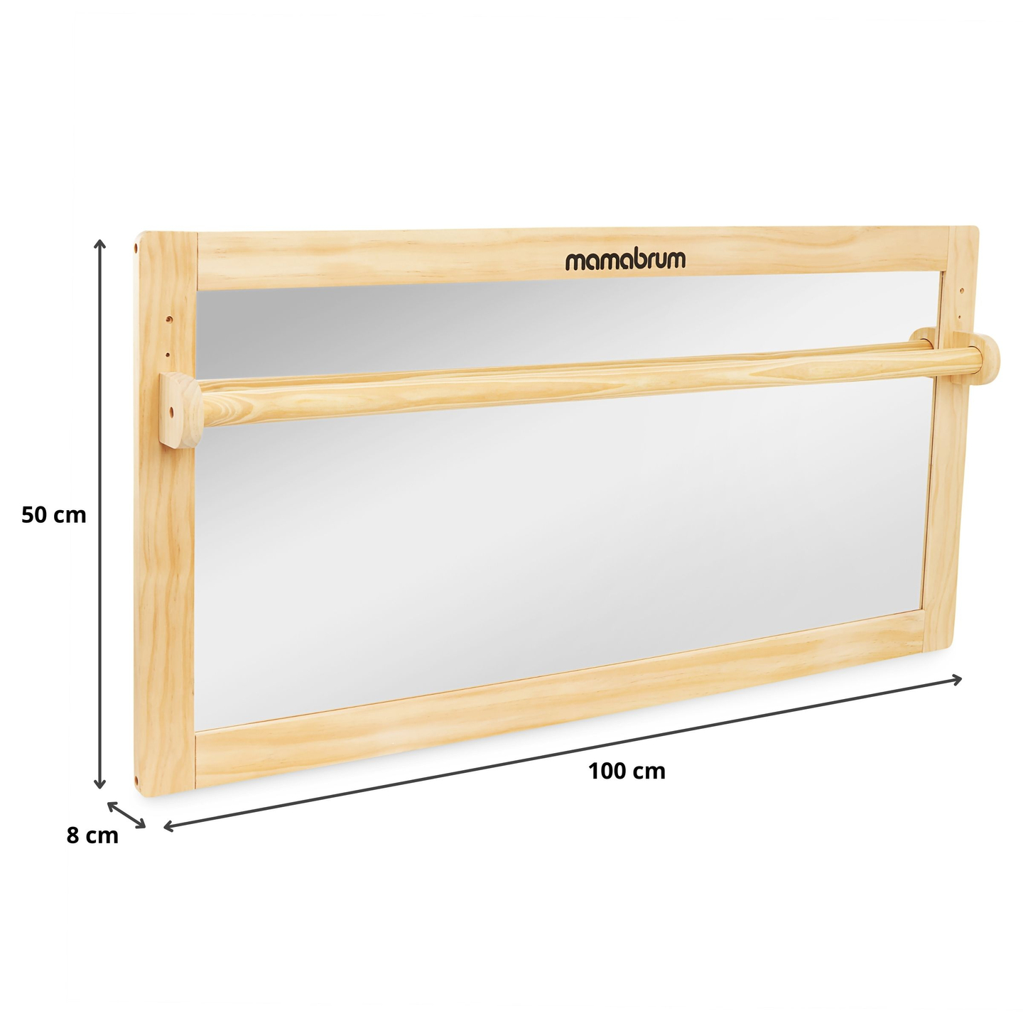 Oglindă pentru copii cu mâner reglabil - Montessori