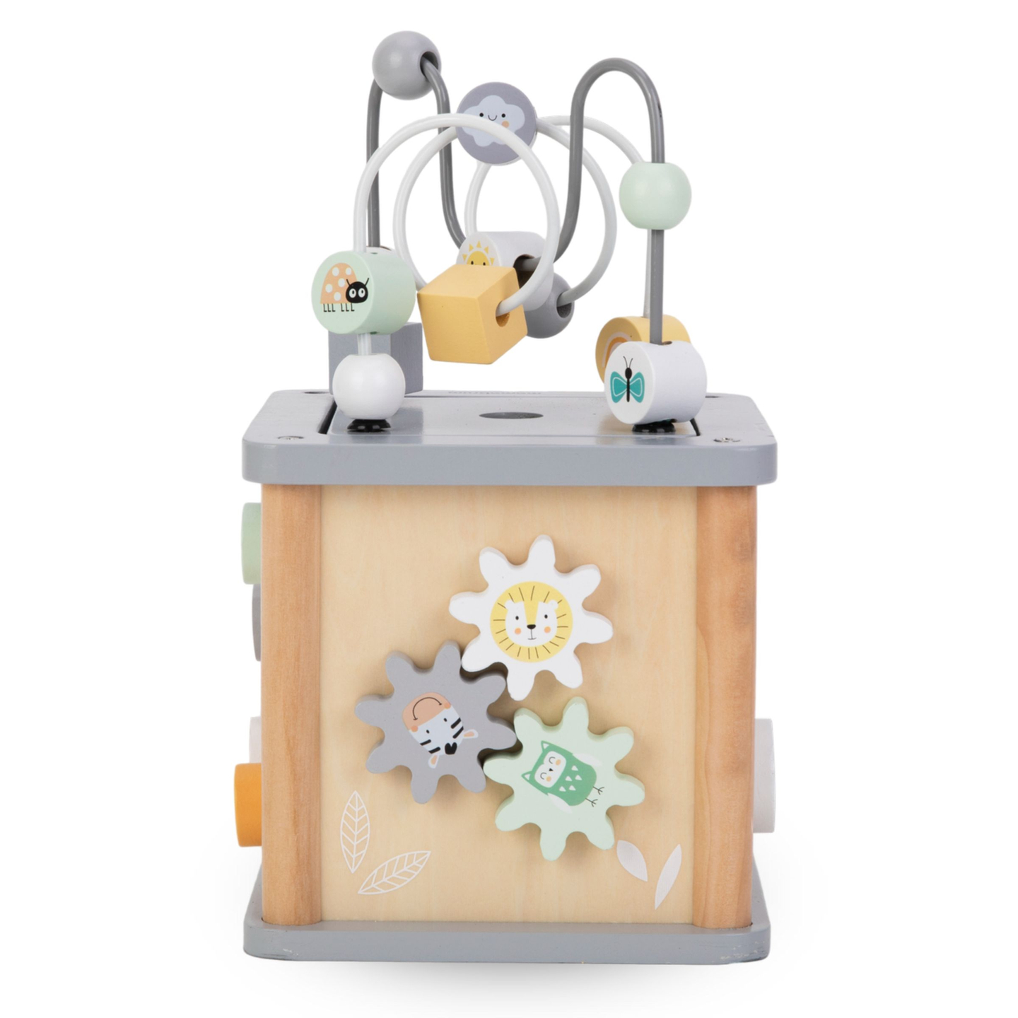 Cub educațional Montessori din lemn - bucla motorie