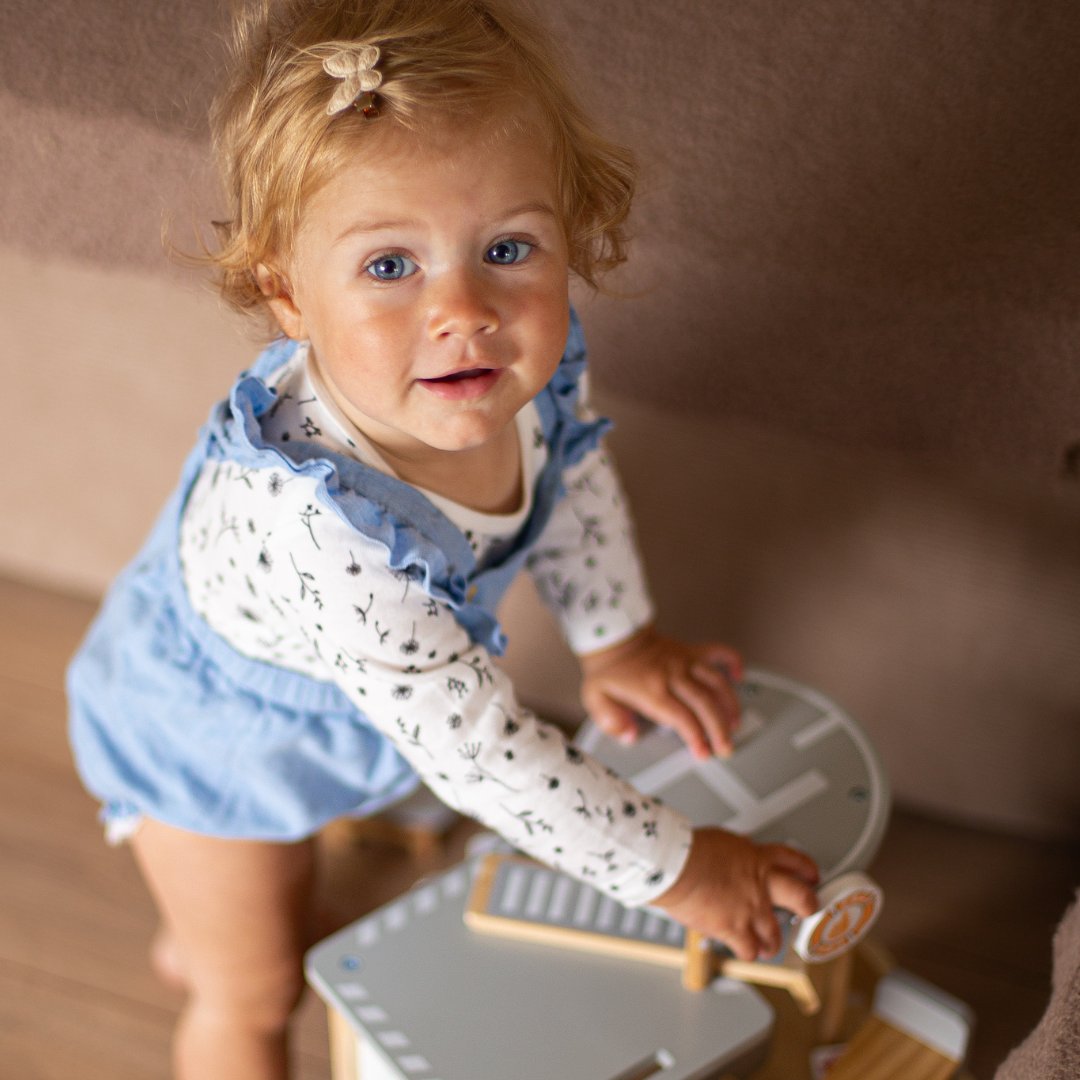 Stație de pompieri din lemn cu accesorii, brigada de pompieri