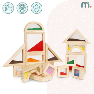 Blocuri senzoriale din lemn - 18 bucăți