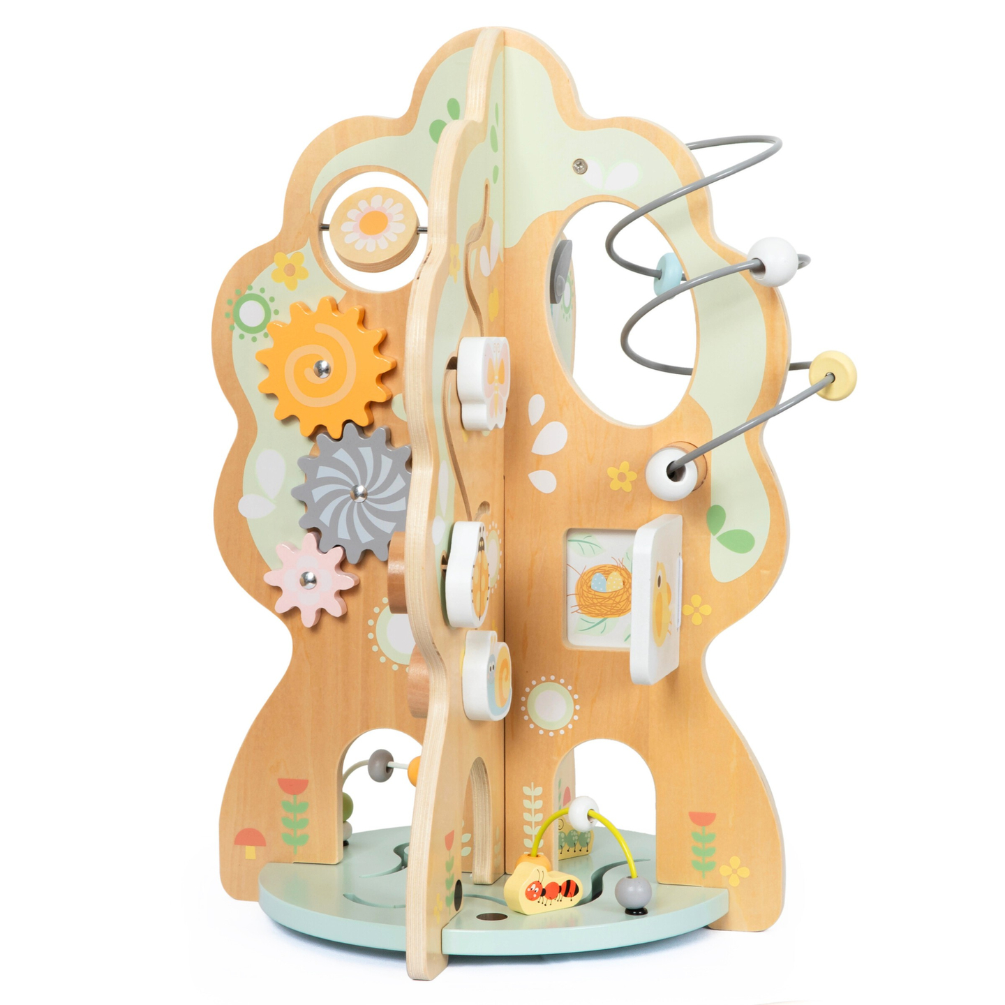 Jucărie educativă din lemn 10 în 1 - copac multifuncțional