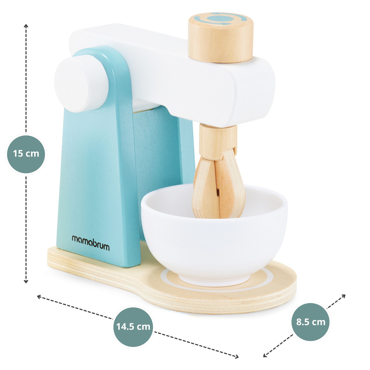 Mixer din lemn cu accesorii