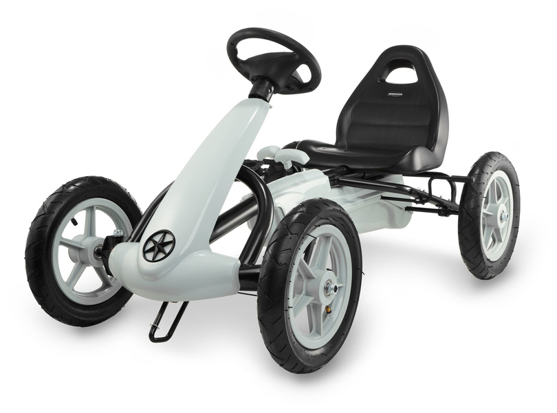 EVOQUE kart cu pedale pentru copii de 5-8 ani - gri