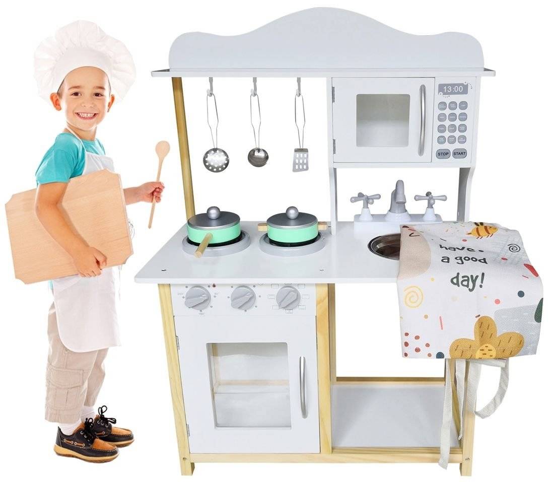 Bucătărie din lemn MINI-MAXI pentru copii + accesorii