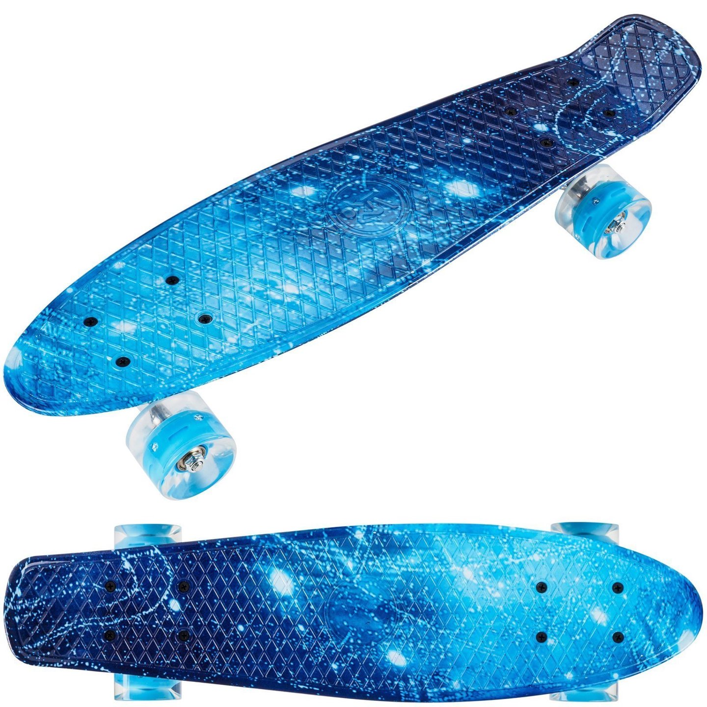 Fisk Skateboard 56cm - roți LED - spațiu