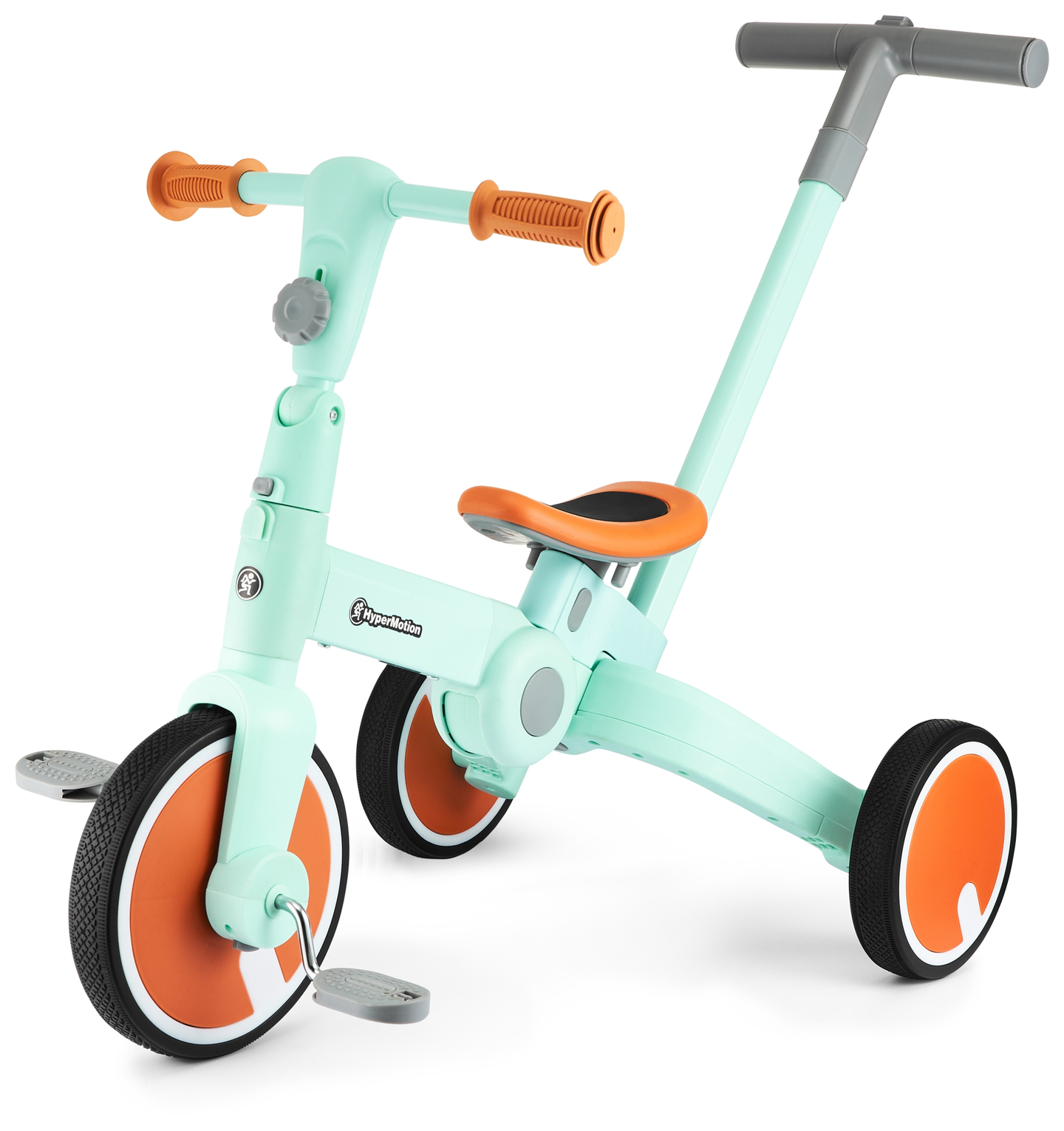 Tobi ROCKET - Tricicletă pentru copii, bicicletă de fond, călăreț - împingător - 5 în 1 de la HyperMotion